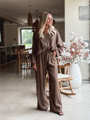 Blouse Léonia - Kaki/Taupe