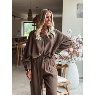 Blouse Léonia - Kaki/Taupe