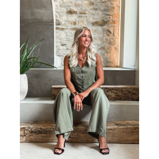 Pantalon Anaisa - Kaki