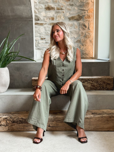 Pantalon Anaisa - Kaki