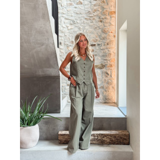 Pantalon Anaisa - Kaki