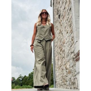 Pantalon Anaisa - Kaki