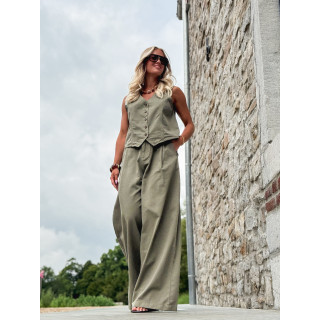 Pantalon Anaisa - Kaki