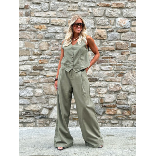 Pantalon Anaisa - Kaki