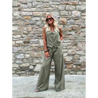 Pantalon Anaisa - Kaki
