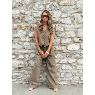 Pantalon Anaisa - Marron