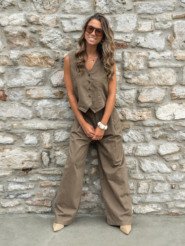 Pantalon Anaisa - Marron