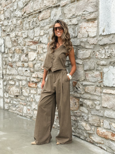 Pantalon Anaisa - Marron