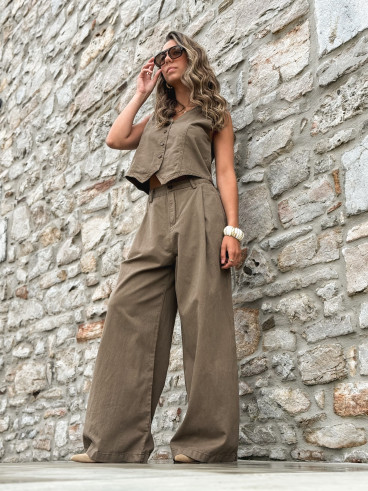 Pantalon Anaisa - Marron