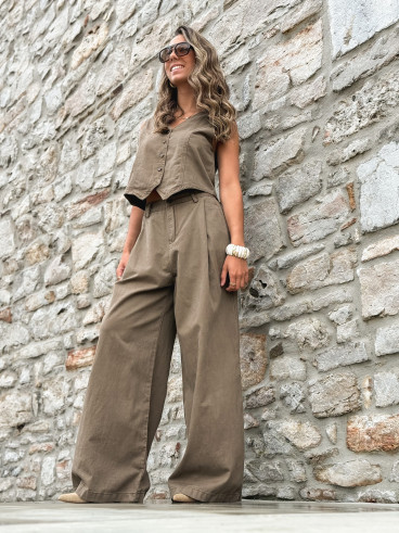 Pantalon Anaisa - Marron
