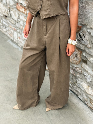 Pantalon Anaisa - Marron