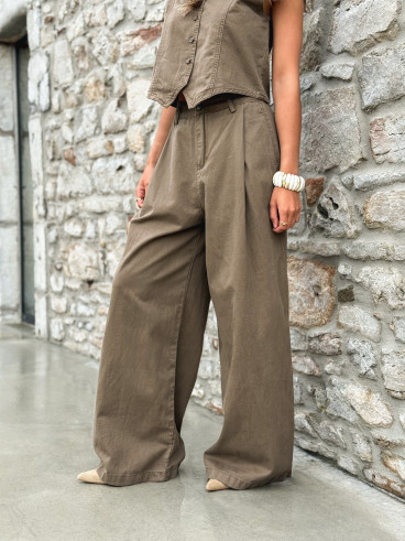 Pantalon Anaisa - Marron