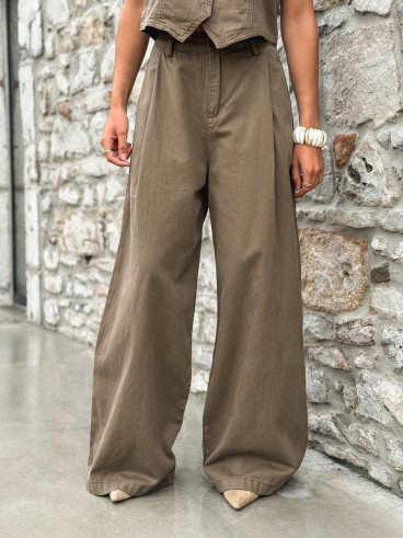 Pantalon Anaisa - Marron