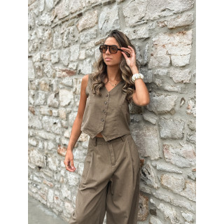 Pantalon Anaisa - Marron