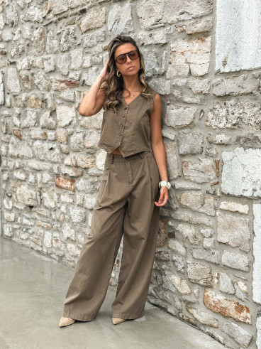 Pantalon Anaisa - Marron