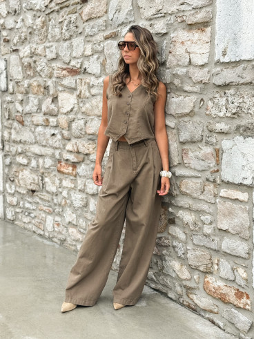 Pantalon Anaisa - Marron