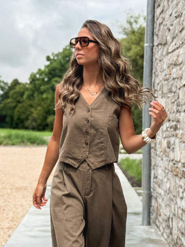 Pantalon Anaisa - Marron