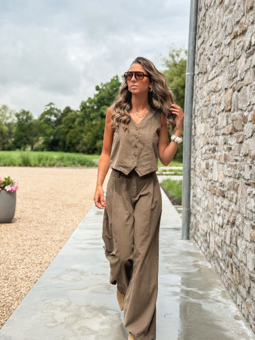 Pantalon Anaisa - Marron