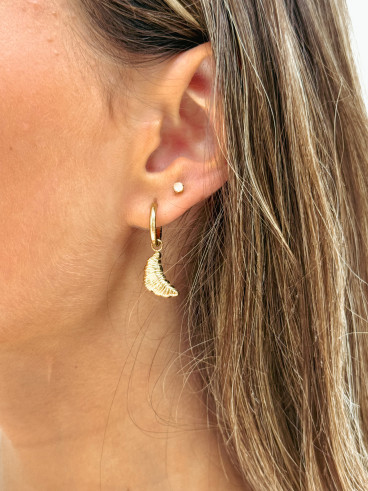 Boucles d'oreilles "Croissant" - Doré