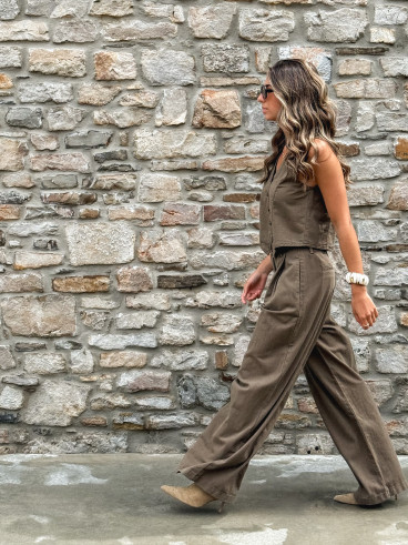 Pantalon Anaisa - Marron