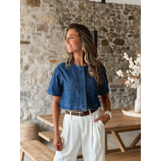 Veste courte Daëlle - Bleu