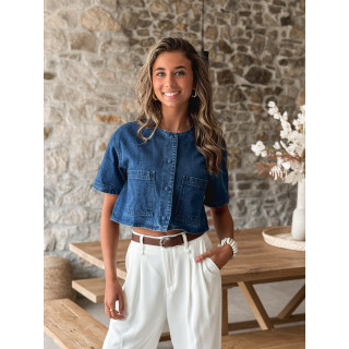 Veste courte Daëlle - Bleu