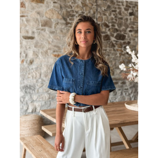 Veste courte Daëlle - Bleu