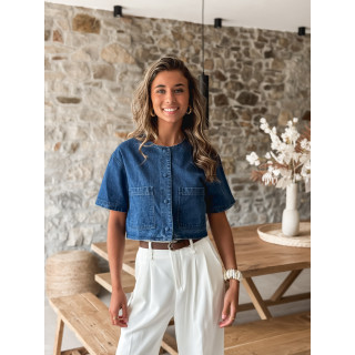 Veste courte Daëlle - Bleu