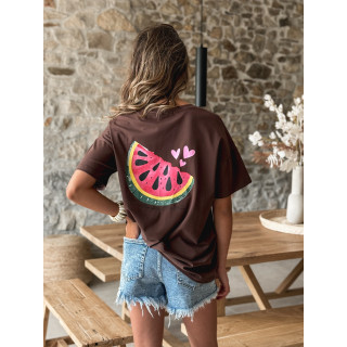 T-shirt Tutti - Chocolat