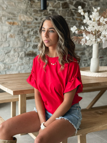 T-shirt Amaëlle - Rouge