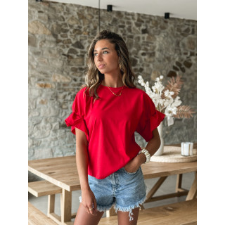 T-shirt Amaëlle - Rouge