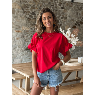 T-shirt Amaëlle - Rouge