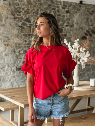 T-shirt Amaëlle - Rouge