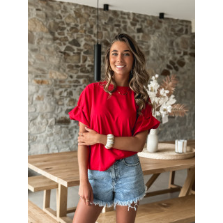 T-shirt Amaëlle - Rouge