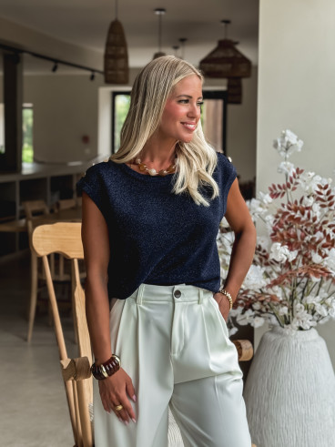 Blouse Loraline - Bleu marine