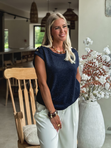 Blouse Loraline - Bleu marine