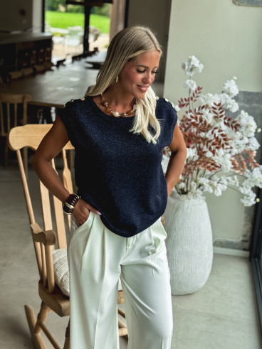 Blouse Loraline - Bleu marine
