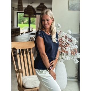Blouse Loraline - Bleu marine
