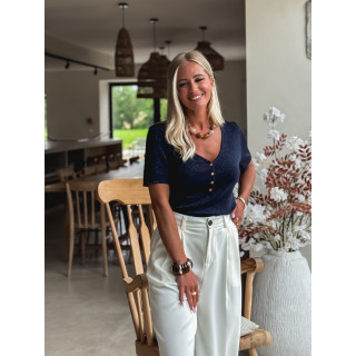 Blouse Eloïa - Bleu marine