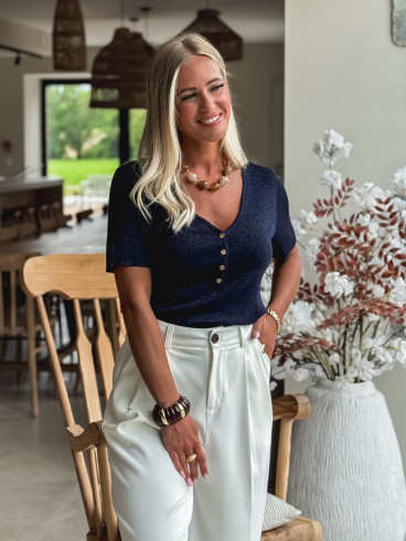 Blouse Eloïa - Bleu marine