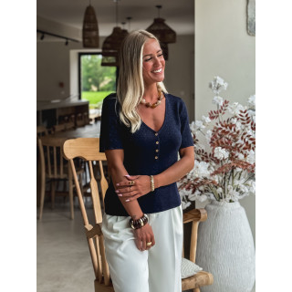 Blouse Eloïa - Bleu marine