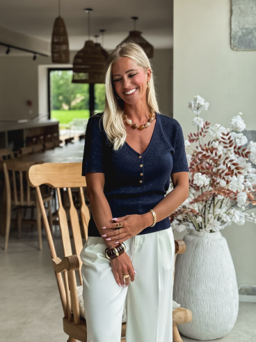 Blouse Eloïa - Bleu marine
