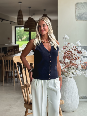 Blouse Manolie - Bleu marine
