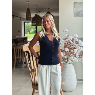 Blouse Manolie - Bleu marine
