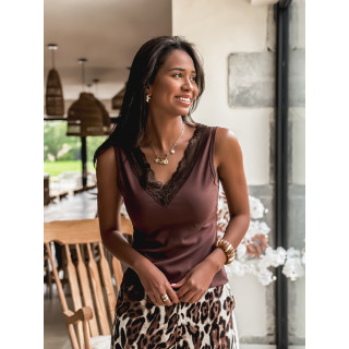 Blouse Linoï - Chocolat