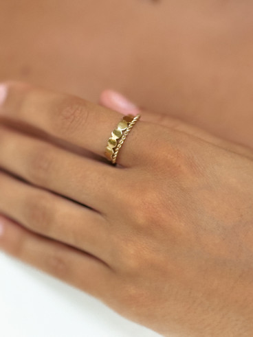 Bague Thaïna - Doré