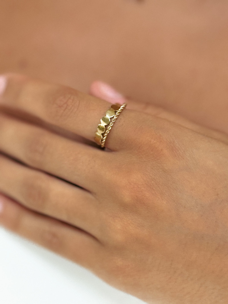 Bague Thaïna - Doré