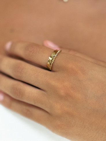 Bague Thaïna - Doré
