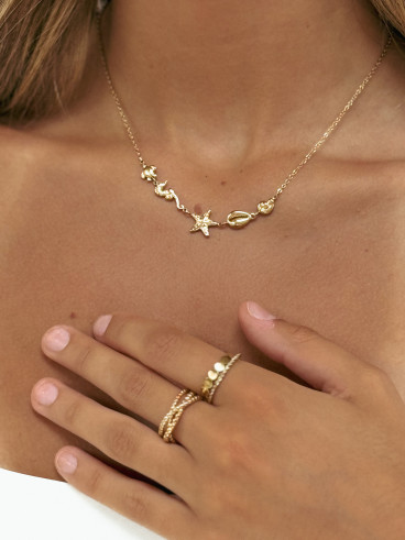 Bague Thaïna - Doré