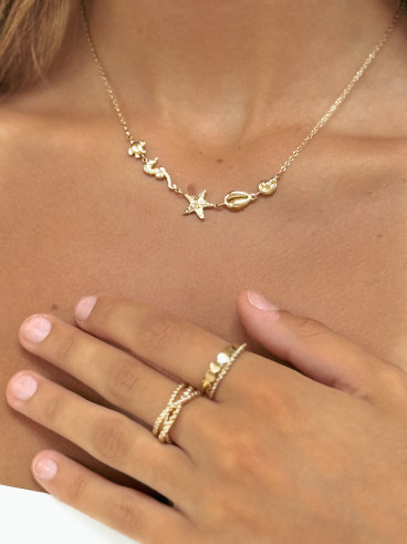 Bague Thaïna - Doré